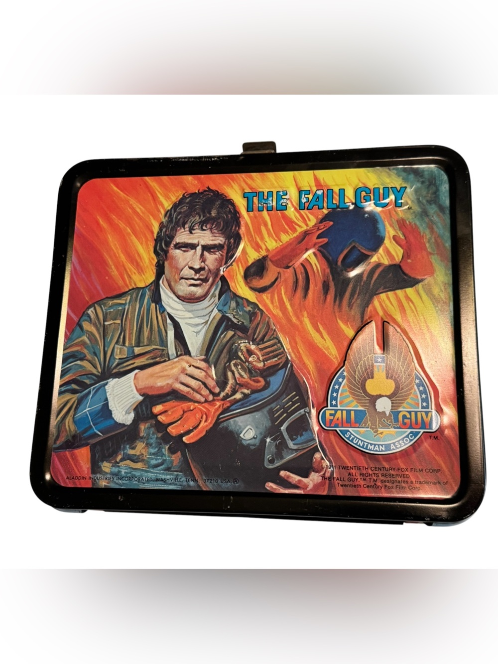 Original Vintage 1981 The Fall Guy TV Show Vintage Metal Lunchbox NICE RARE